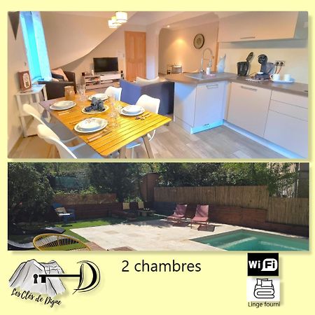 Charmant T3 Avec Piscine Digne-les-Bains Exterior foto